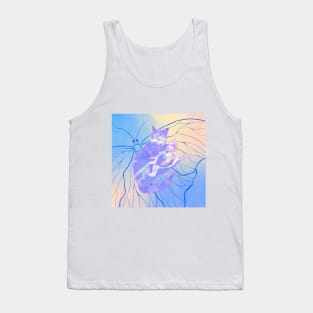 Sleepy Cat with a butterfly T-shirt Mug Sticker Tank Top